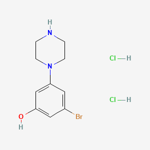 3-Bromo-5-(piperazin-1-yl)phenol dihydrochloride - 