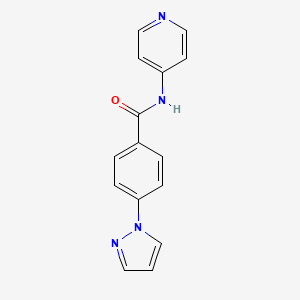 4-pyrazol-1-yl-N-pyridin-4-ylbenzamide - 