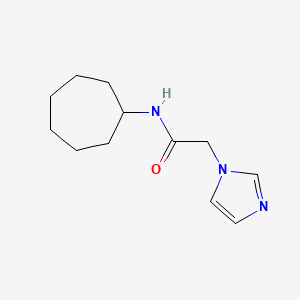 N-cycloheptyl-2-imidazol-1-ylacetamide - 