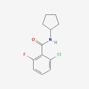 2-chloro-N-cyclopentyl-6-fluorobenzamide - 
