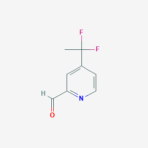 4-(1,1-Difluoroethyl)pyridine-2-carbaldehyde - 