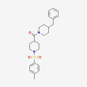 4-(4-Benzylpiperidine-1-carbonyl)-1-(4-methylbenzenesulfonyl)piperidine - 