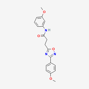 N-(3-methoxyphenyl)-3-[3-(4-methoxyphenyl)-1,2,4-oxadiazol-5-yl]propanamide - 