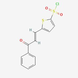 5-(3-Oxo-3-phenyl-propenyl)-thiophene-2-sulfonyl chloride - 