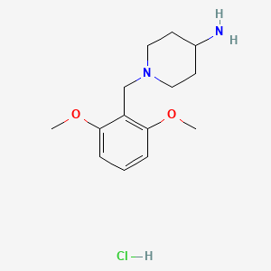 1-(2,6-Dimethoxybenzyl)piperidin-4-amine hydrochloride - 