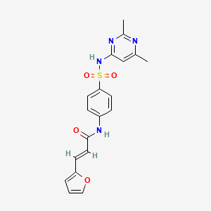 N-{4-[(2,6-dimethylpyrimidin-4-yl)sulfamoyl]phenyl}-3-(furan-2-yl)prop-2-enamide - 518350-19-1