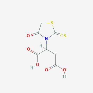 2-(4-Oxo-2-thioxo-thiazolidin-3-yl)-succinic acid - 31316-80-0