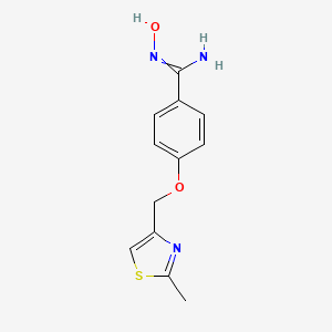 N-hydroxy-4-[(2-methyl-1,3-thiazol-4-yl)methoxy]benzene-1-carboximidamide - 