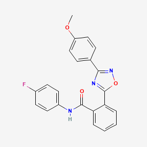 N-(4-fluorophenyl)-2-[3-(4-methoxyphenyl)-1,2,4-oxadiazol-5-yl]benzamide - 