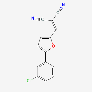 2-{[5-(3-Chlorophenyl)-2-furyl]methylene}malononitrile - 