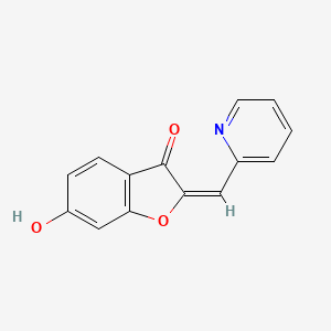 (E)-6-hydroxy-2-(pyridin-2-ylmethylene)benzofuran-3(2H)-one - 