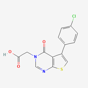 [5-(4-chlorophenyl)-4-oxothieno[2,3-d]pyrimidin-3(4H)-yl]acetic acid - 