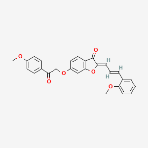 6-[2-(4-methoxyphenyl)-2-oxoethoxy]-2-[(Z,2E)-3-(2-methoxyphenyl)-2-propenylidene]-1-benzofuran-3-one - 