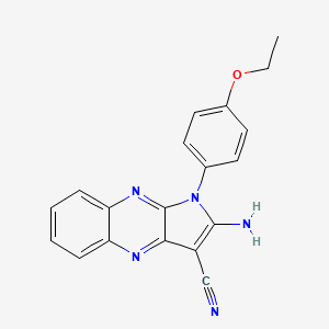 2-amino-1-(4-ethoxyphenyl)-1H-pyrrolo[2,3-b]quinoxaline-3-carbonitrile - 