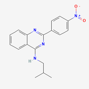 N-(2-methylpropyl)-2-(4-nitrophenyl)quinazolin-4-amine - 