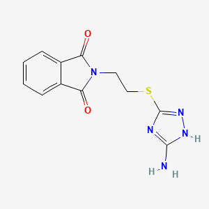 2-(2-((5-amino-4H-1,2,4-triazol-3-yl)thio)ethyl)isoindoline-1,3-dione - 