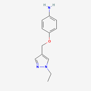 4-((1-Ethyl-1H-pyrazol-4-yl)methoxy)aniline - 