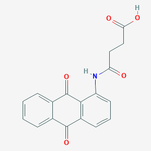 3-[(9,10-dioxoanthracen-1-yl)carbamoyl]propanoic Acid - 