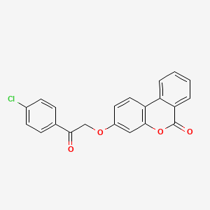 3-[2-(4-chlorophenyl)-2-oxoethoxy]-6H-benzo[c]chromen-6-one - 307551-24-2