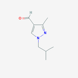 3-methyl-1-(2-methylpropyl)-1H-pyrazole-4-carbaldehyde - 