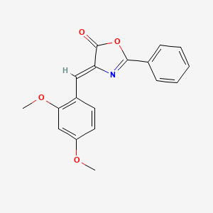 (4Z)-4-(2,4-dimethoxybenzylidene)-2-phenyl-1,3-oxazol-5(4H)-one - 