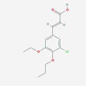 3-(3-Chloro-5-ethoxy-4-propoxyphenyl)prop-2-enoic acid - 