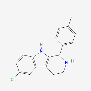 6-chloro-1-(4-methylphenyl)-2,3,4,9-tetrahydro-1H-beta-carboline - 529476-80-0