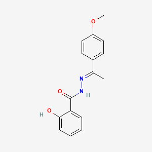 2-hydroxy-N'-[1-(4-methoxyphenyl)ethylidene]benzohydrazide - 