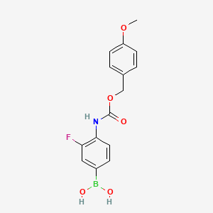 3-Fluoro-4-[(4-methoxybenzyloxy)carbonylamino]benzeneboronic acid - 