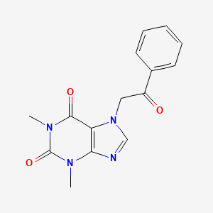 1,3-dimethyl-7-(2-oxo-2-phenylethyl)-3,7-dihydro-1H-purine-2,6-dione - 