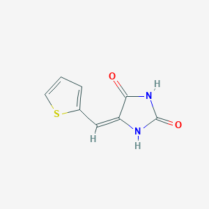 (5E)-5-(thiophen-2-ylmethylidene)imidazolidine-2,4-dione - 