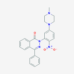 2-[5-(4-METHYLPIPERAZIN-1-YL)-2-NITROPHENYL]-4-PHENYL-1,2-DIHYDROPHTHALAZIN-1-ONE - 