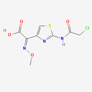(2Z)-{2-[(chloroacetyl)amino]-1,3-thiazol-4-yl}(methoxyimino)acetic acid - 