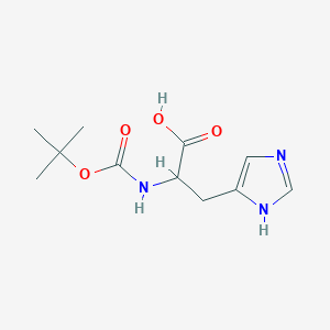 2-[(tert-butoxycarbonyl)amino]-3-(1H-imidazol-4-yl)propanoic acid - 