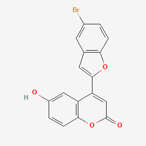 4-(5-bromo-1-benzofuran-2-yl)-6-hydroxy-2H-chromen-2-one - 