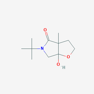 5-(Tert-butyl)-6a-hydroxy-3a-methylhexahydro-4H-furo[2,3-c]pyrrol-4-one - 