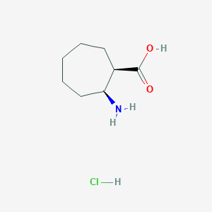 (1R,2S)-2-aminocycloheptane-1-carboxylic Acid Hydrochloride - 522644-07-1