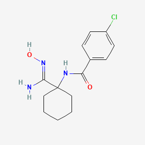 4-Chloro-N-[1-(N-hydroxycarbamimidoyl)-cyclohexyl]-benzamide - 