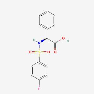 (S)-2-(4-fluorophenylsulfonamido)-2-phenylacetic acid - 