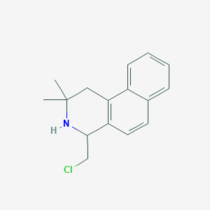4-(Chloromethyl)-2,2-dimethyl-1,2,3,4-tetrahydrobenzo[f]isoquinoline - 