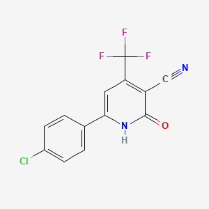 6-(4-Chlorophenyl)-2-hydroxy-4-(trifluoromethyl)nicotinonitrile - 