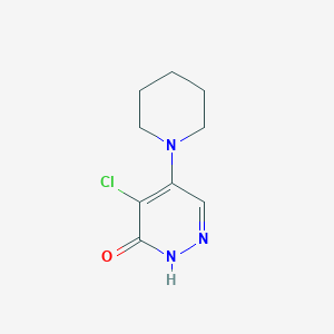 4-Chloro-5-(piperidin-1-yl)pyridazin-3(2h)-one - 944-87-6