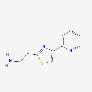 2-[4-(Pyridin-2-yl)-1,3-thiazol-2-yl]ethan-1-amine - 