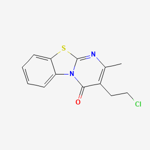 3-(2-chloroethyl)-2-methyl-4H-pyrimido[2,1-b][1,3]benzothiazol-4-one - 86487-49-2