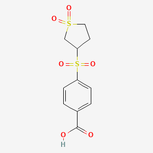 4-[(1,1-Dioxo-1lambda6-thiolan-3-yl)sulfonyl]benzoic acid - 
