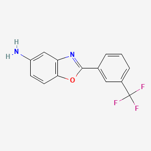 2-(3-(Trifluoromethyl)phenyl)benzo[d]oxazol-5-amine - 