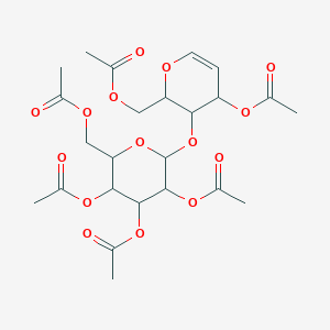 [4-acetyloxy-3-[3,4,5-triacetyloxy-6-(acetyloxymethyl)oxan-2-yl]oxy-3,4-dihydro-2H-pyran-2-yl]methyl acetate - 