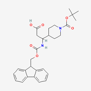 3-[1-(Tert-butoxycarbonyl)piperidin-4-YL]-3-[[(9H-fluoren-9-ylmethoxy)carbonyl]amino]propanoic acid - 372144-05-3