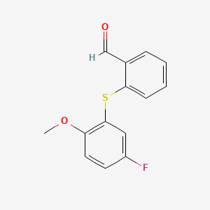 2-[(5-Fluoro-2-methoxyphenyl)sulfanyl]benzaldehyde - 84884-42-4