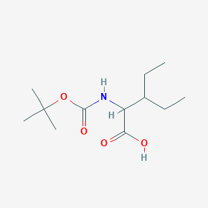 2-{[(Tert-butoxy)carbonyl]amino}-3-ethylpentanoic acid - 